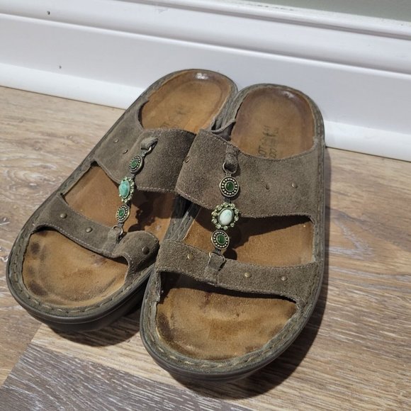 Naot Mulberry Slide Sandals Brown Womens Size EU 41 US 10 - Picture 2 of 4